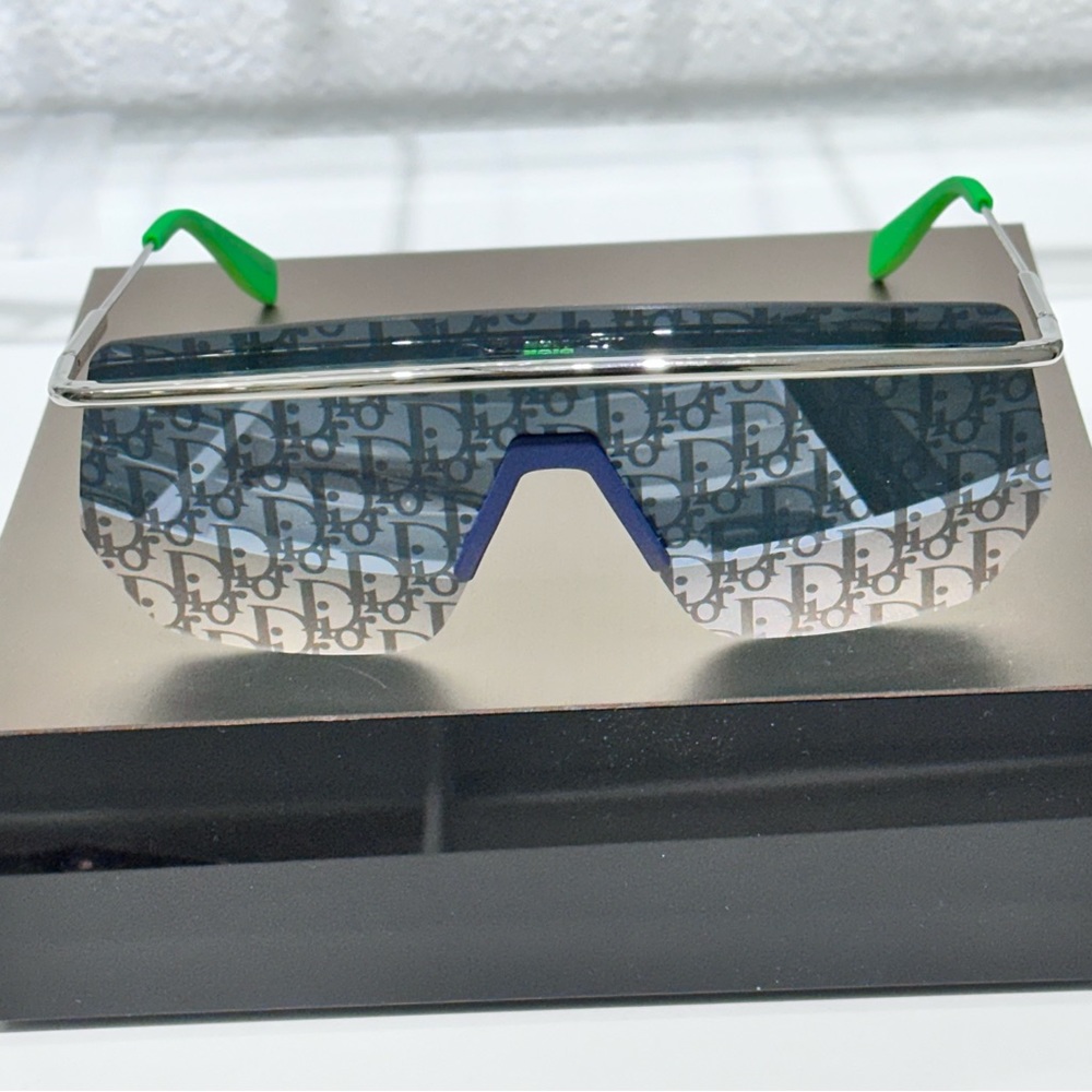 Dior Monogram visor sunglasses shield